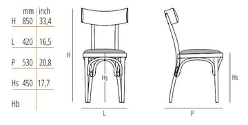 CZECH - Beech chair with integrated cushion by Wiener GTV Design - view 3